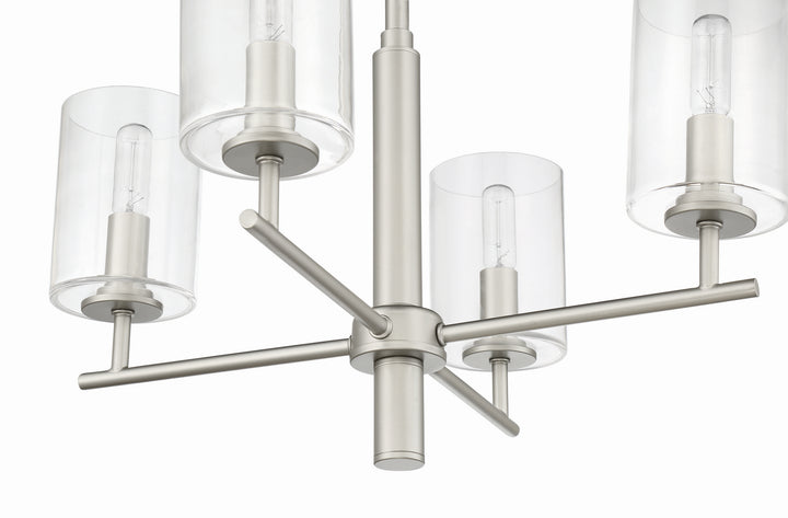 Hailie Four Light Chandelier in Satin Nickel