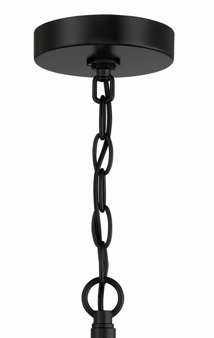 Hailie Six Light Chandelier in Flat Black