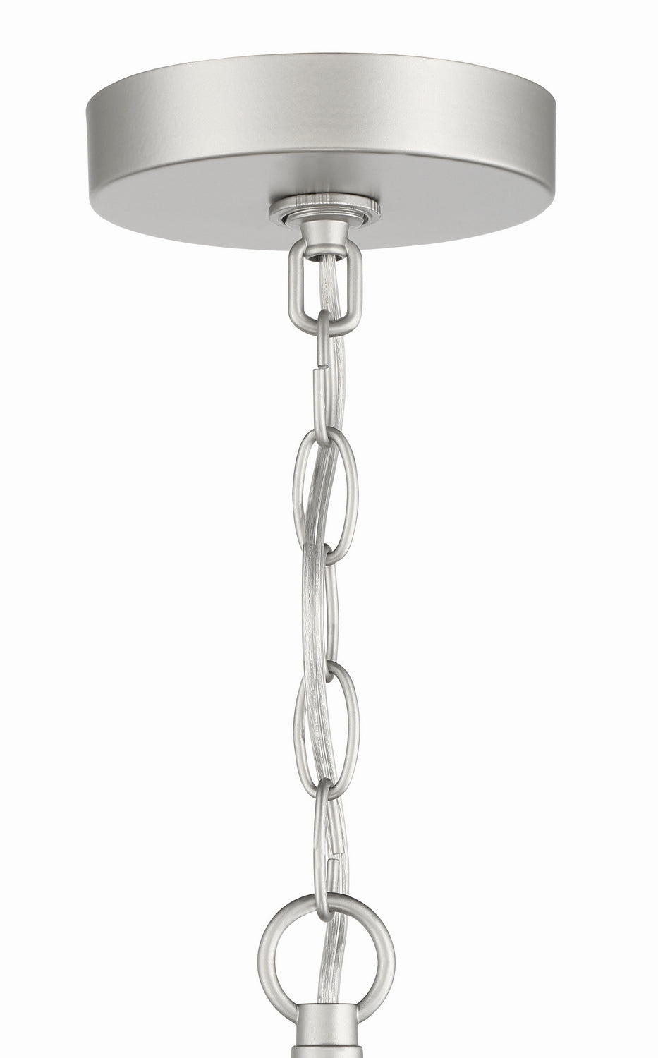 Hailie Six Light Chandelier in Satin Nickel