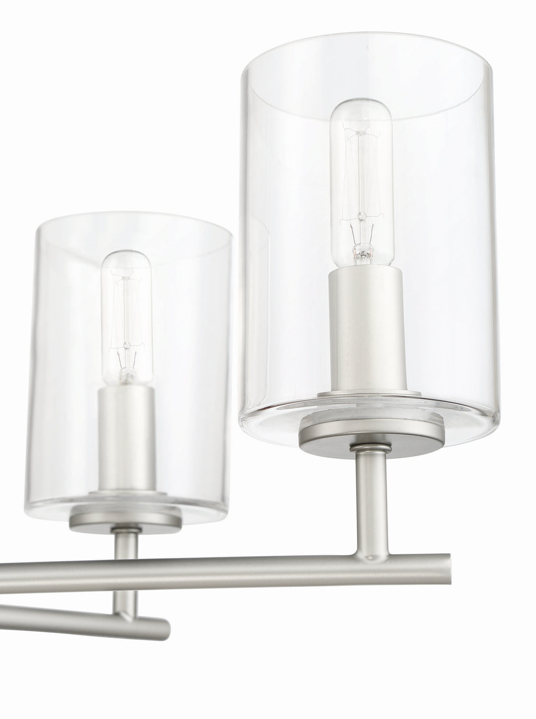 Hailie Six Light Chandelier in Satin Nickel