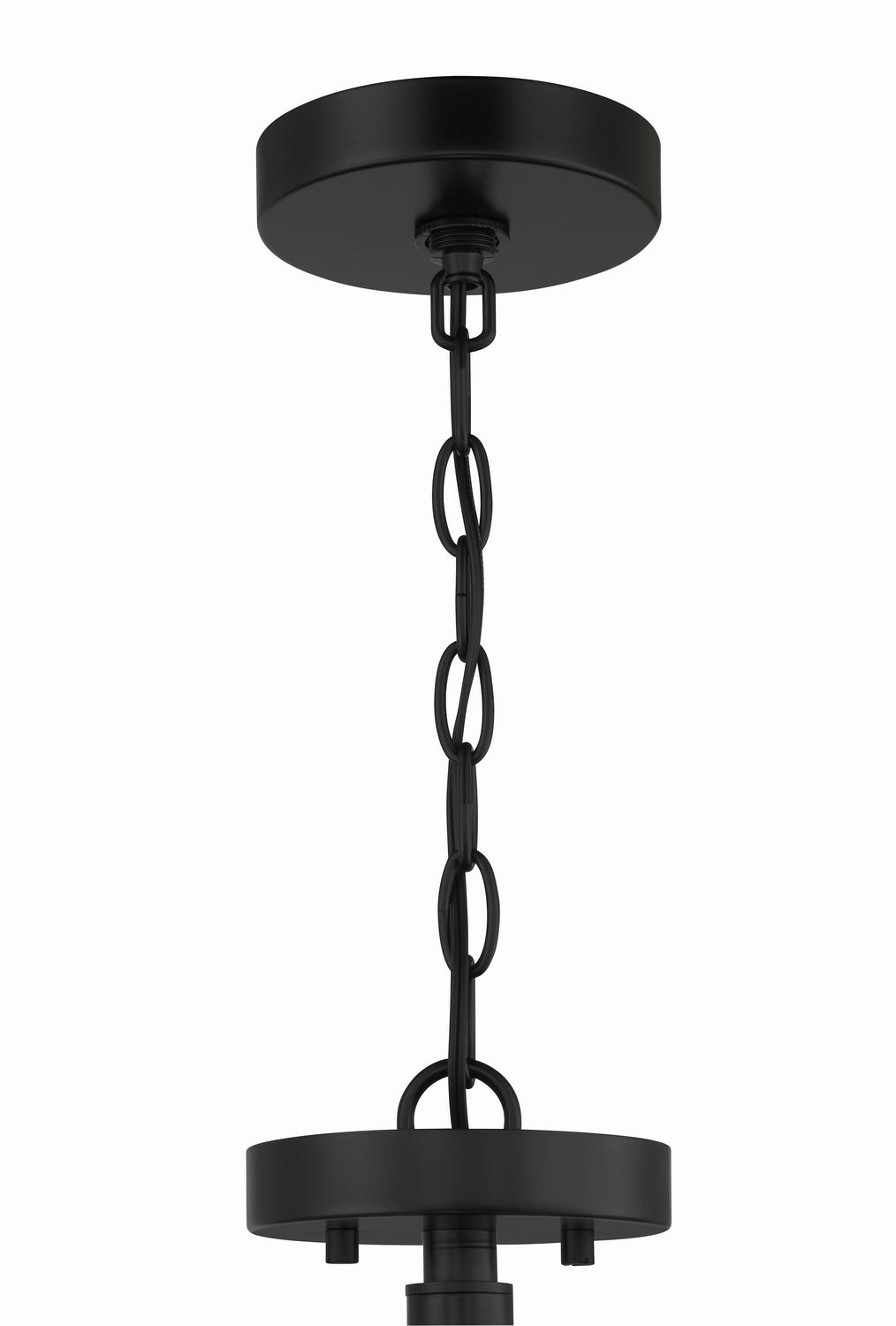 Hailie Four Light Convertible Semi Flush in Flat Black