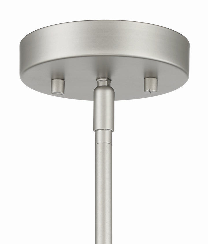 Hailie Four Light Pendant in Satin Nickel