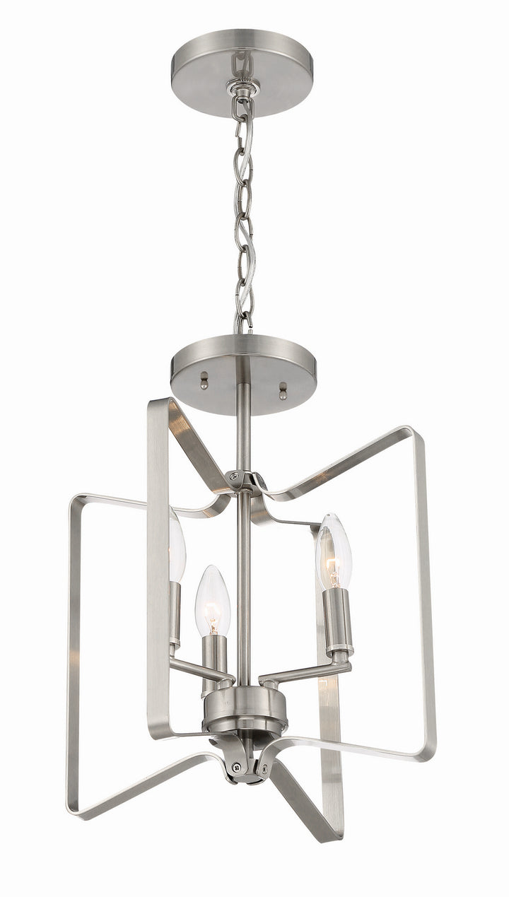 Shayna Three Light Convertible Semi Flush in Brushed Polished Nickel