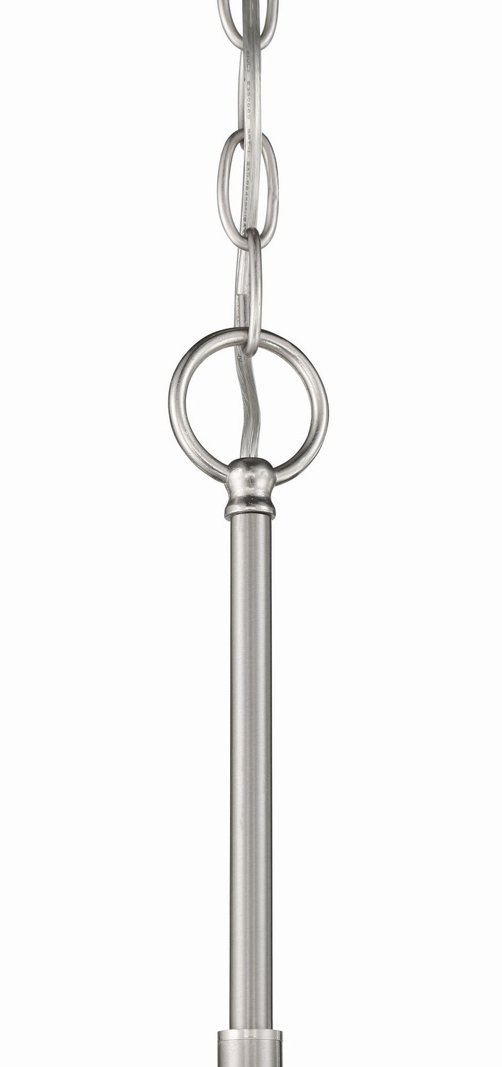 Glenda Three Light Chandelier in Brushed Polished Nickel