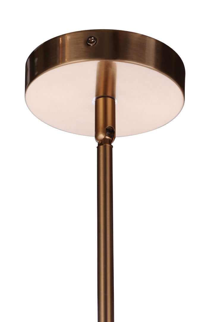 Romero One Light Mini Pendant in Satin Brass