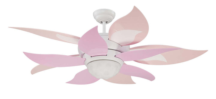 Craftmade Bloom 52" Kids Ceiling Fan with 18W Dimmable LED and Wall and Remote Control