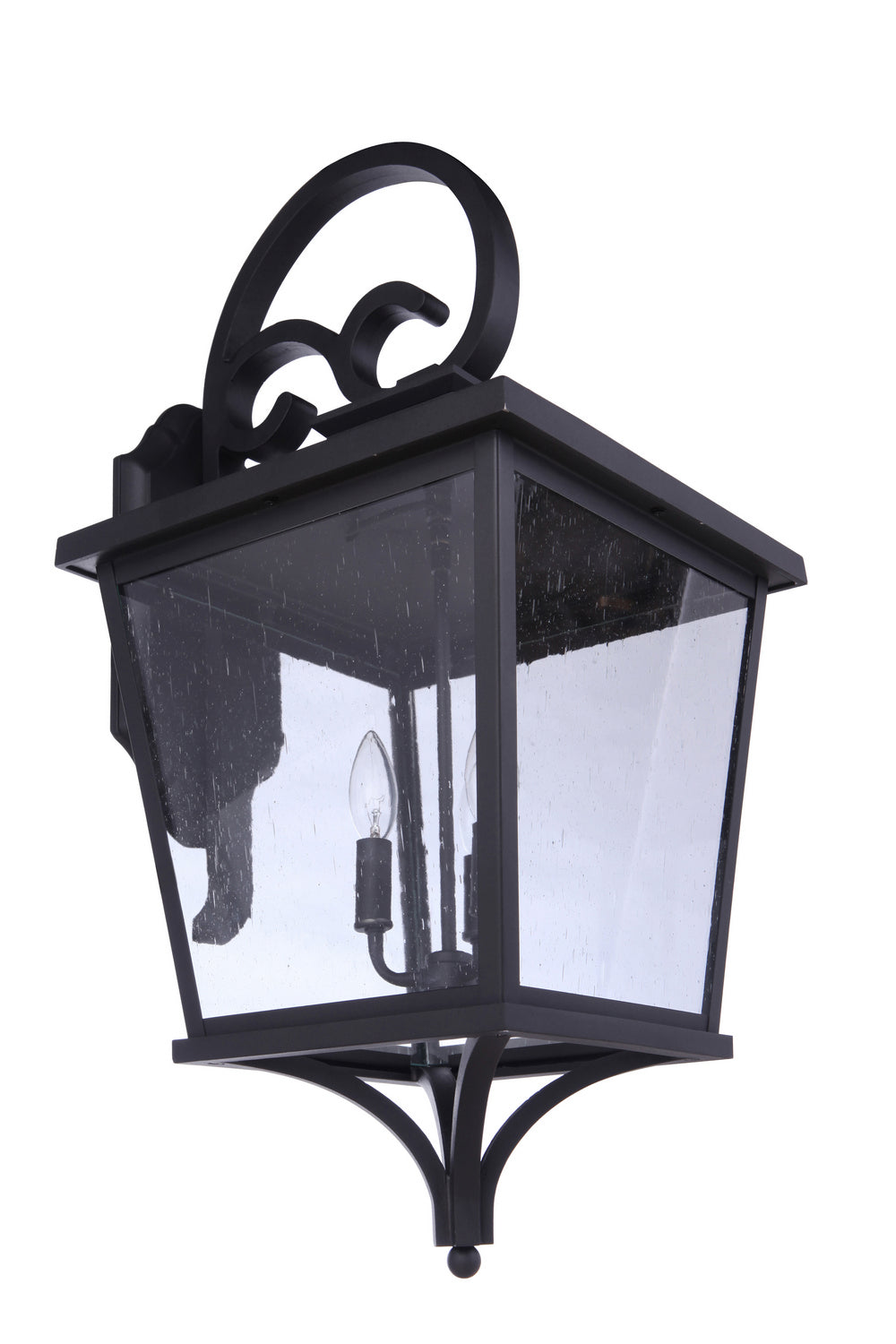 Tillman Three Light Outdoor Wall Mount in Textured Black