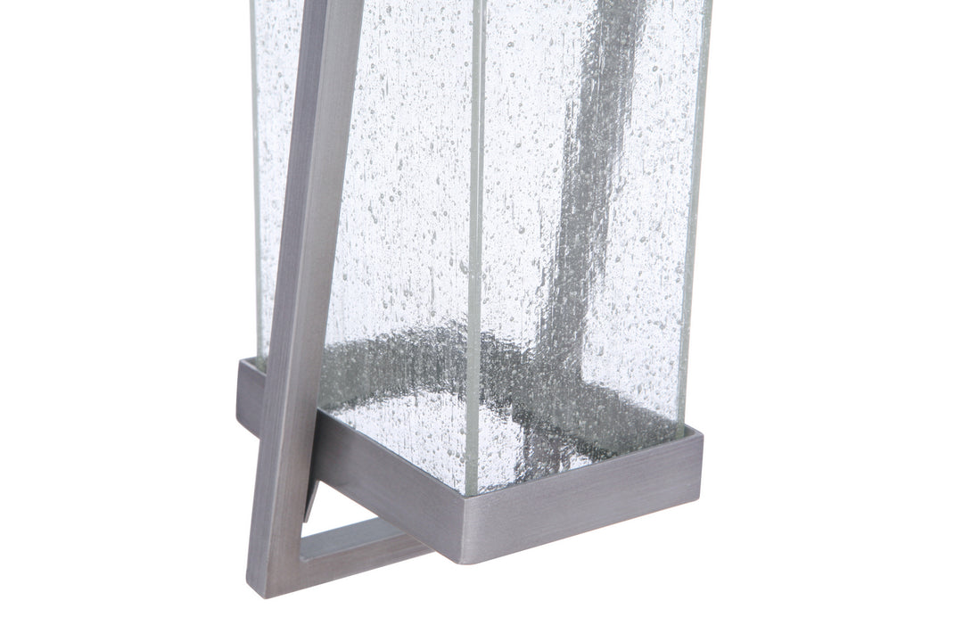 Bryce LED Outdoor Lantern in Brushed Titanium