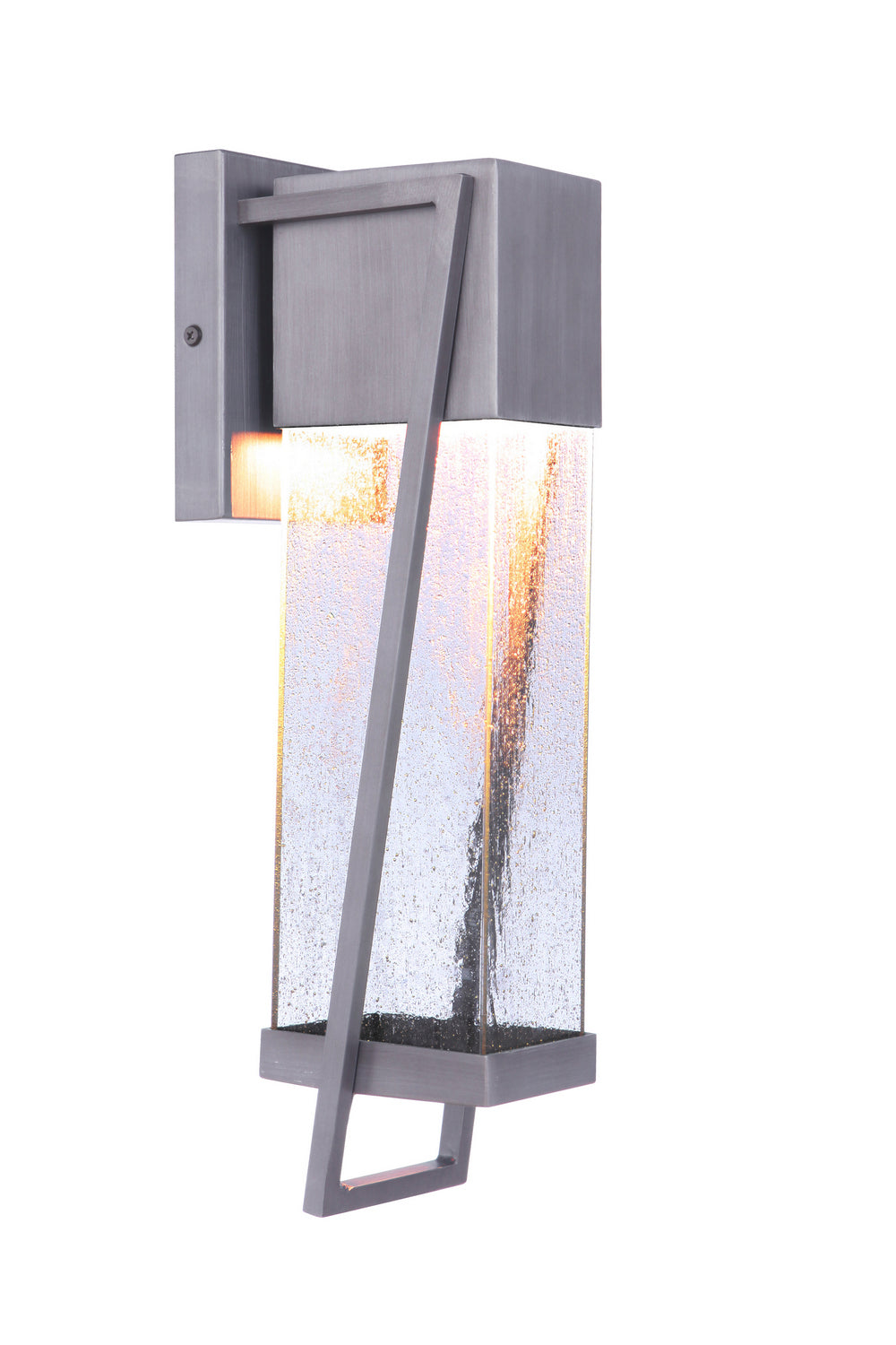 Bryce LED Outdoor Lantern in Brushed Titanium