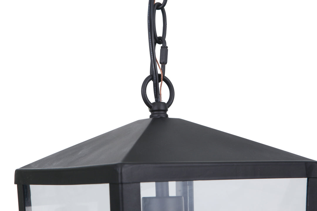 Olsen One Light Outdoor Pendant in Midnight