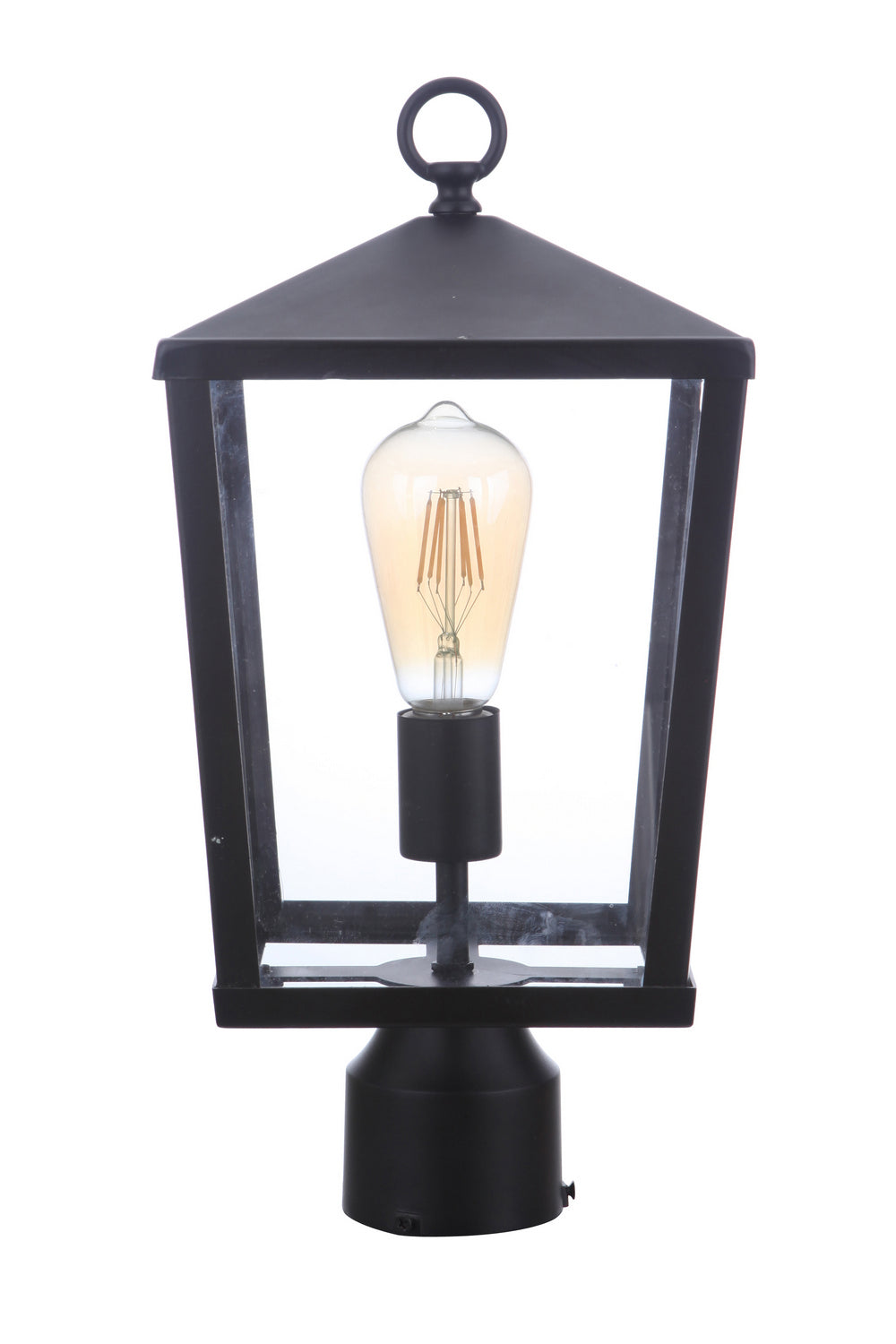 Olsen One Light Outdoor Post Mount in Midnight