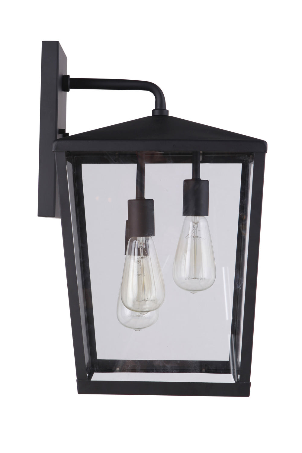 Olsen Three Light Outdoor Wall Mount in Midnight