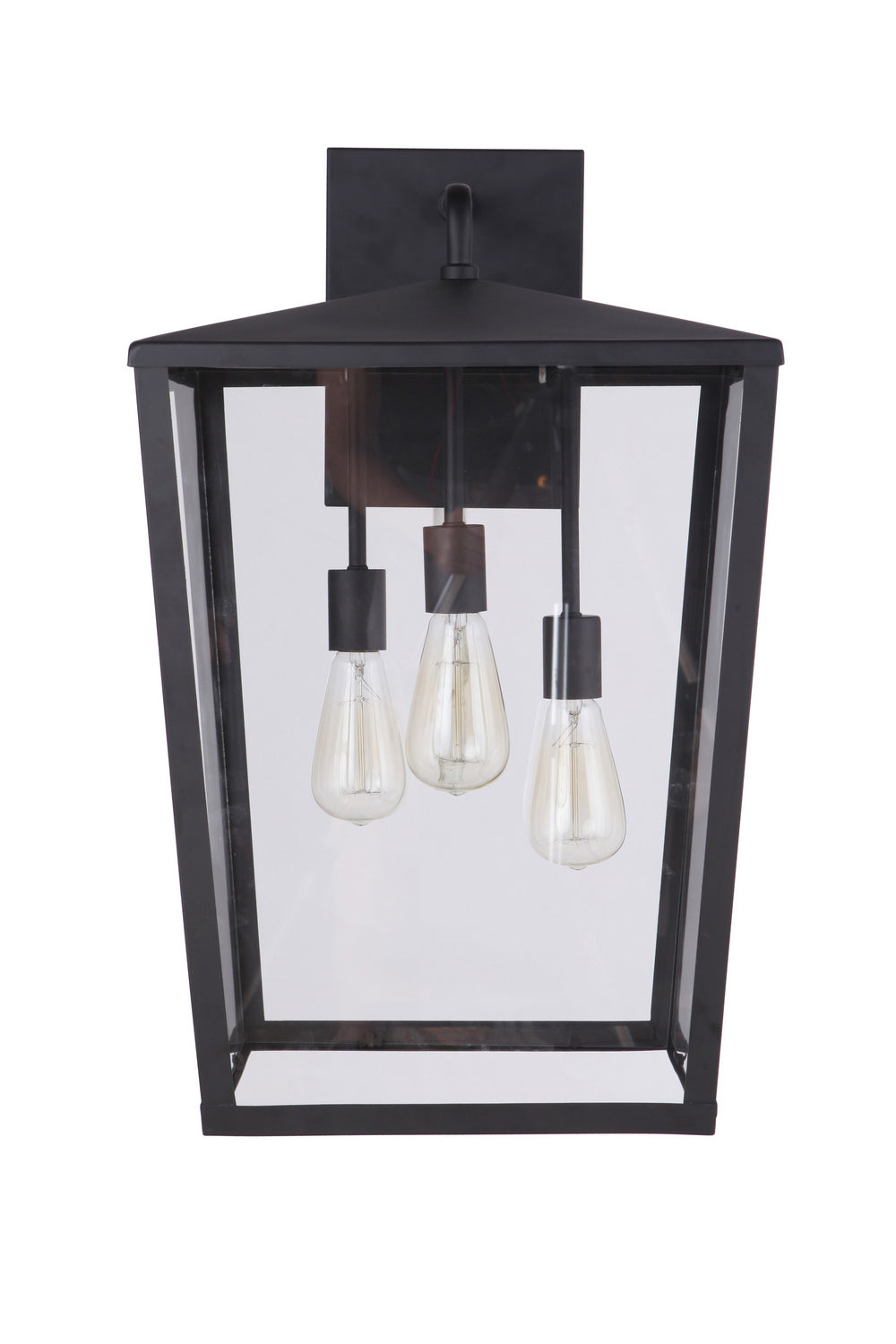 Olsen Three Light Outdoor Wall Mount in Midnight