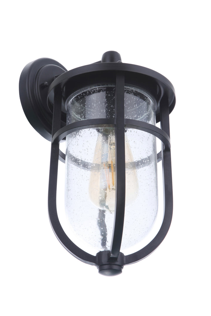 Voyage One Light Outdoor Wall Mount in Midnight