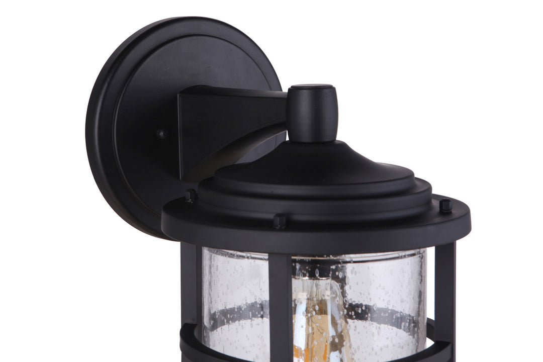 Voyage One Light Outdoor Wall Mount in Midnight