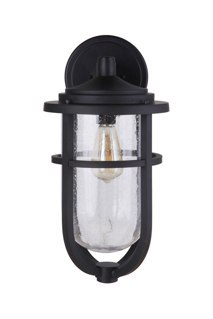 Voyage One Light Outdoor Wall Mount in Midnight