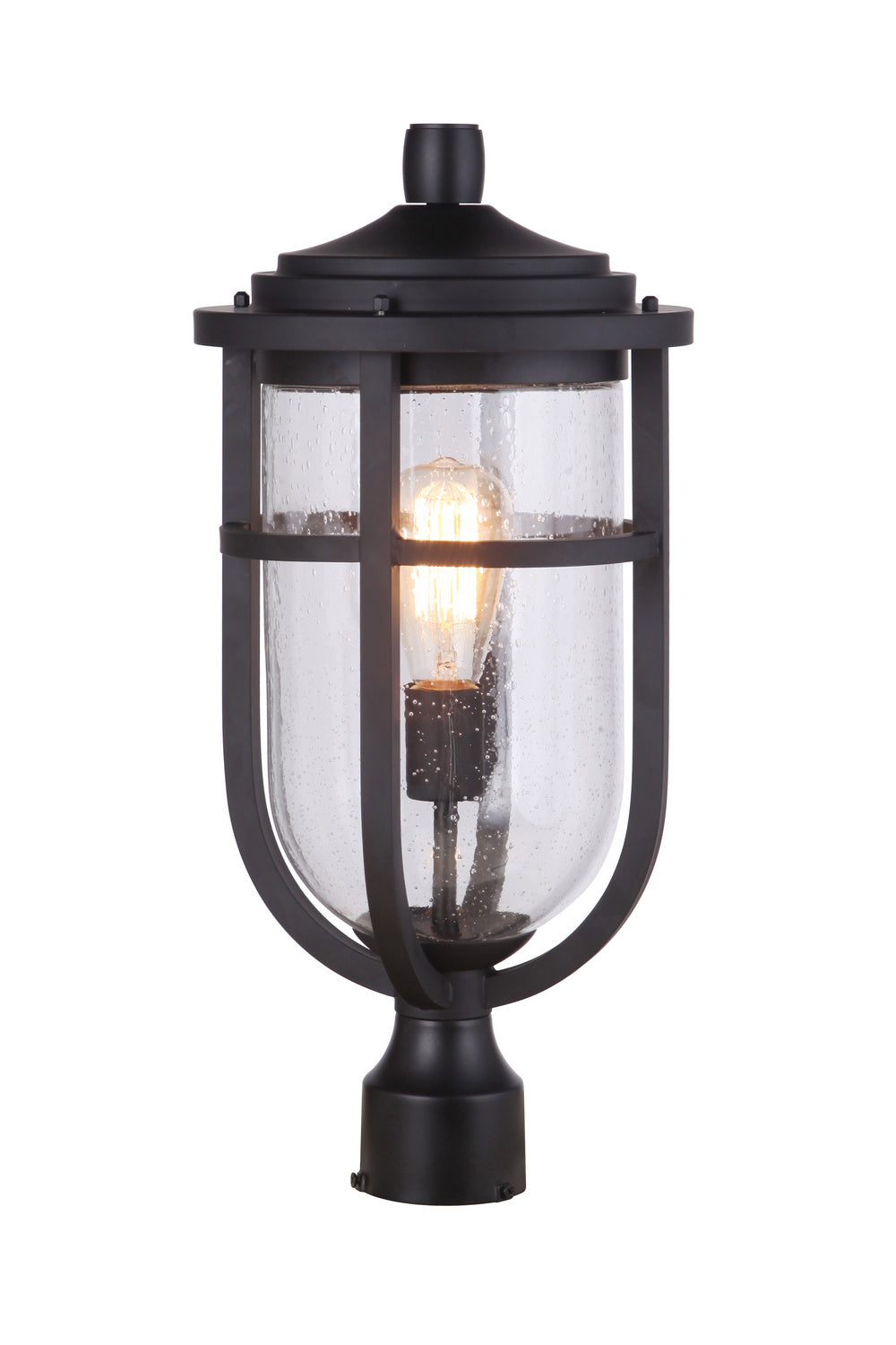 Voyage One Light Outdoor Post Mount in Midnight