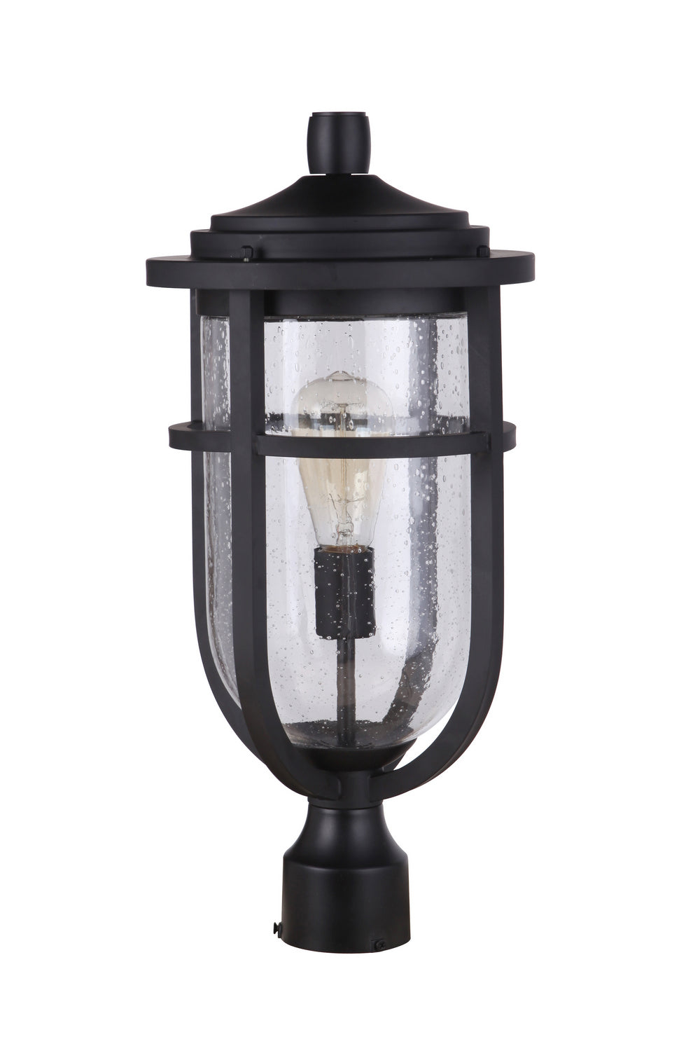 Voyage One Light Outdoor Post Mount in Midnight