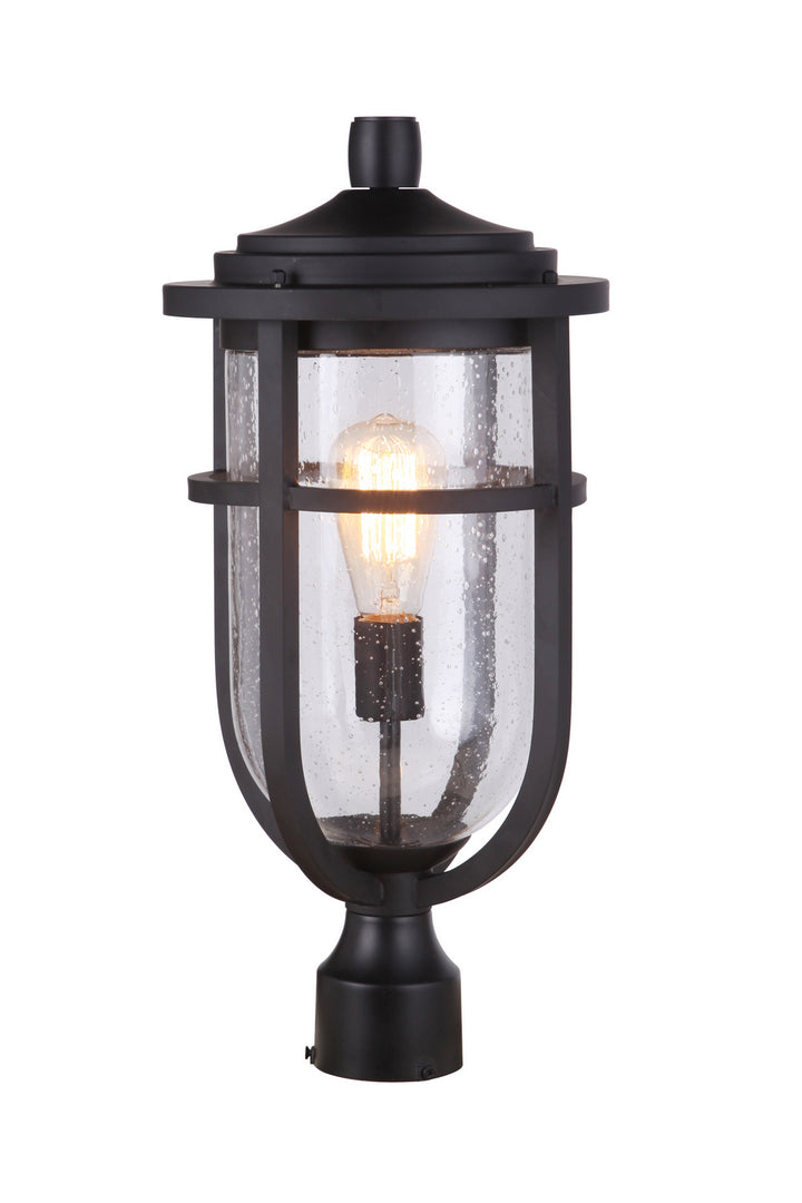 Voyage One Light Outdoor Post Mount in Midnight