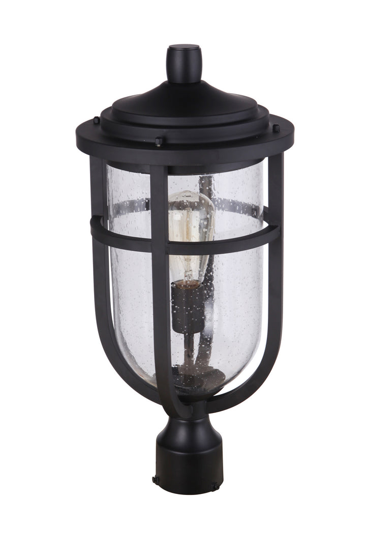 Voyage One Light Outdoor Post Mount in Midnight