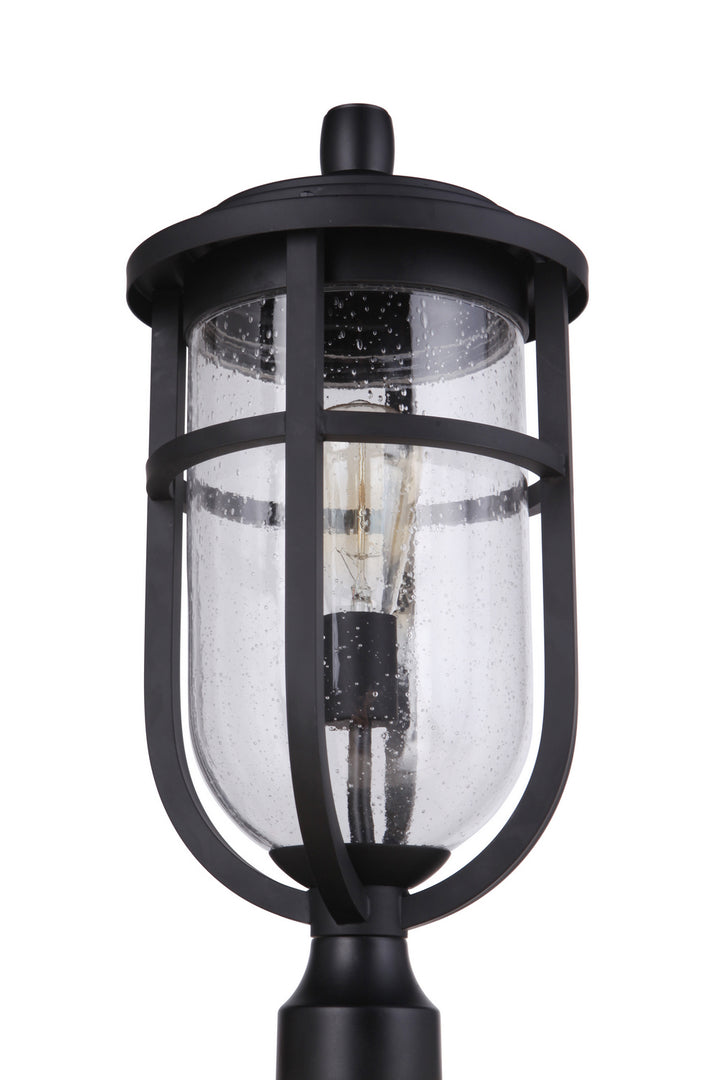 Voyage One Light Outdoor Post Mount in Midnight