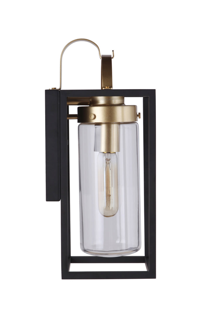 Neo One Light Outdoor Wall Mount in Midnight/Satin Brass