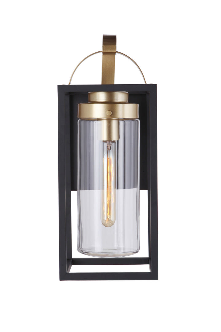 Neo One Light Outdoor Wall Mount in Midnight/Satin Brass