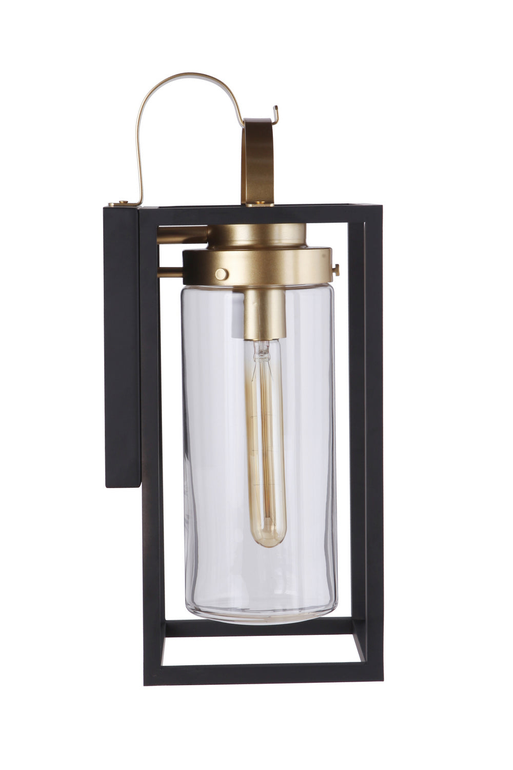 Neo One Light Outdoor Wall Mount in Midnight/Satin Brass