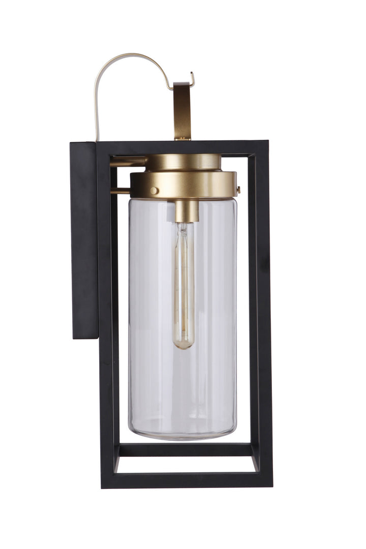 Neo One Light Outdoor Wall Mount in Midnight/Satin Brass