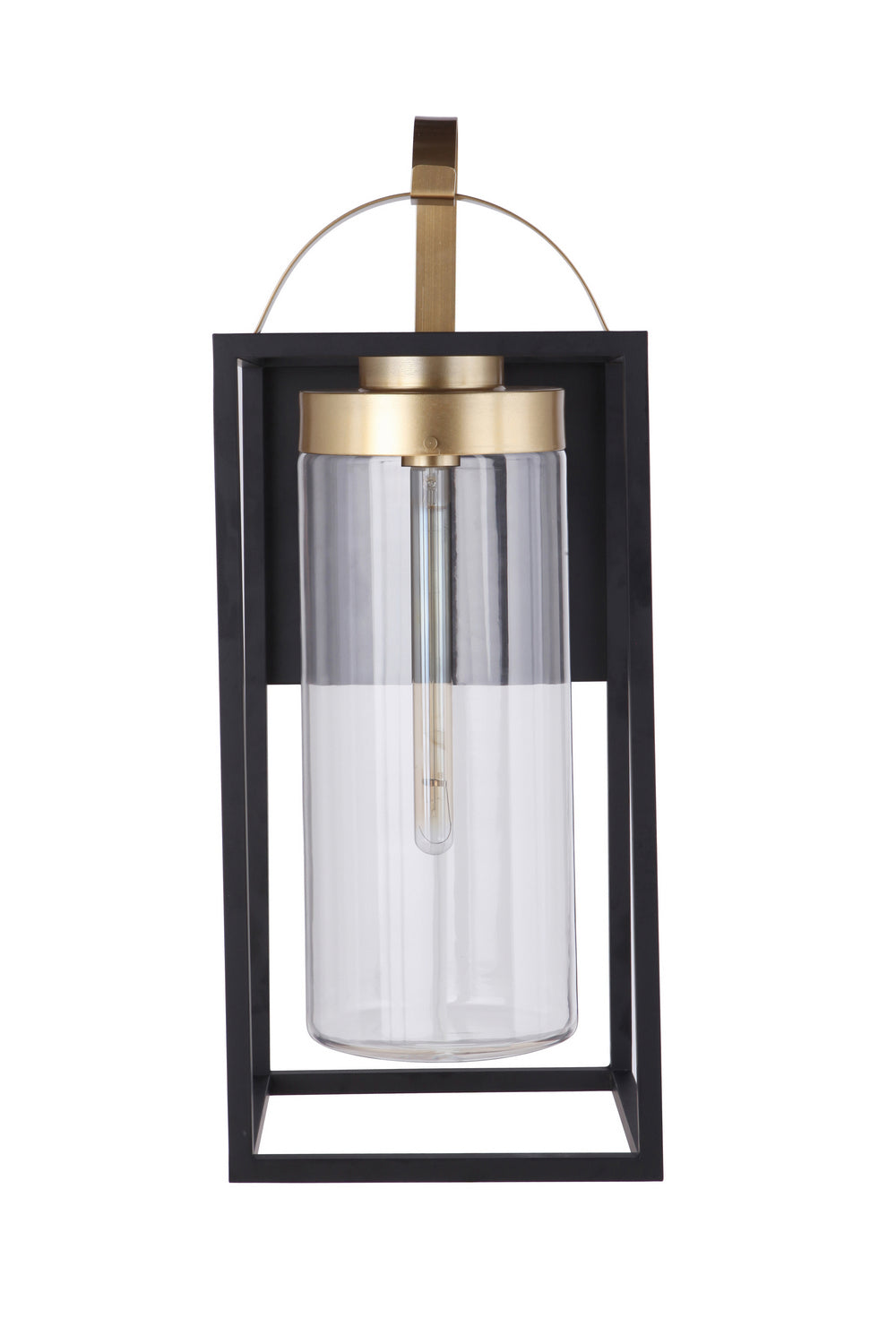 Neo One Light Outdoor Wall Mount in Midnight/Satin Brass