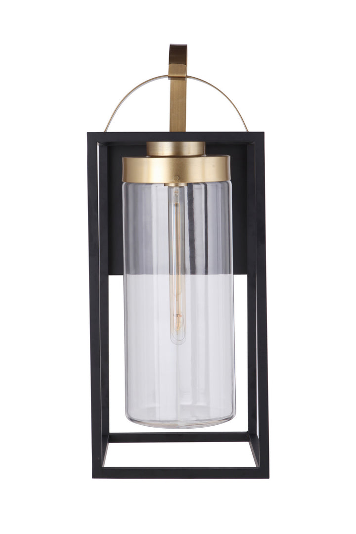 Neo One Light Outdoor Wall Mount in Midnight/Satin Brass