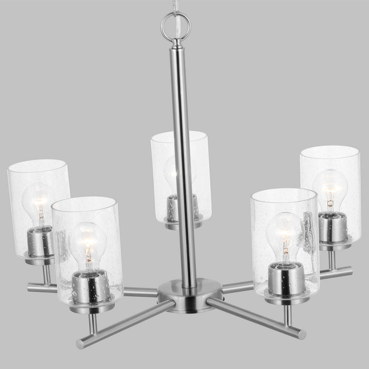 Generation Lighting. Five Light Chandelier