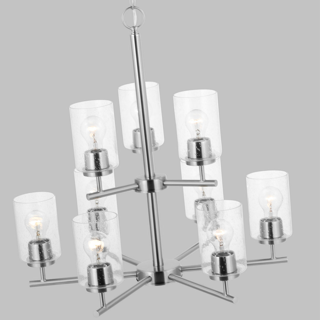 Generation Lighting. Nine Light Chandelier