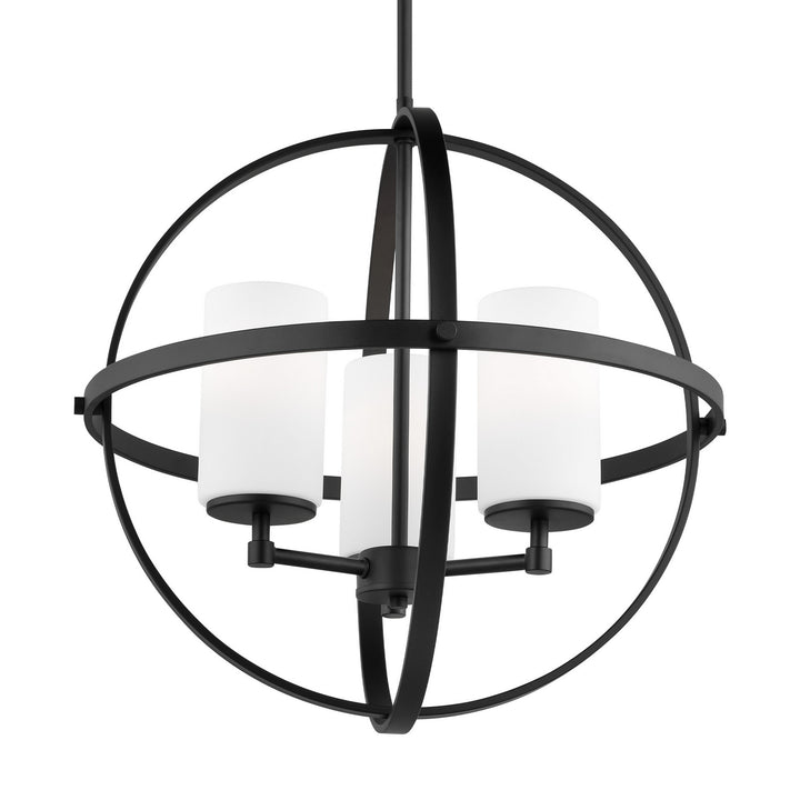 Generation Lighting. Three Light Chandelier