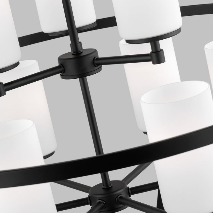 Generation Lighting. Nine Light Chandelier