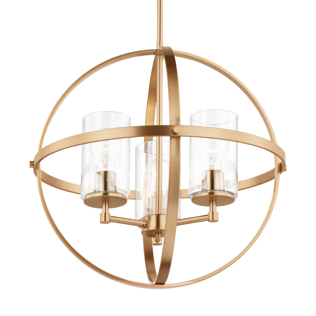 Generation Lighting. Three Light Chandelier