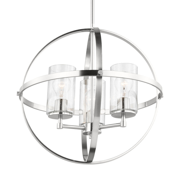 Generation Lighting. Three Light Chandelier