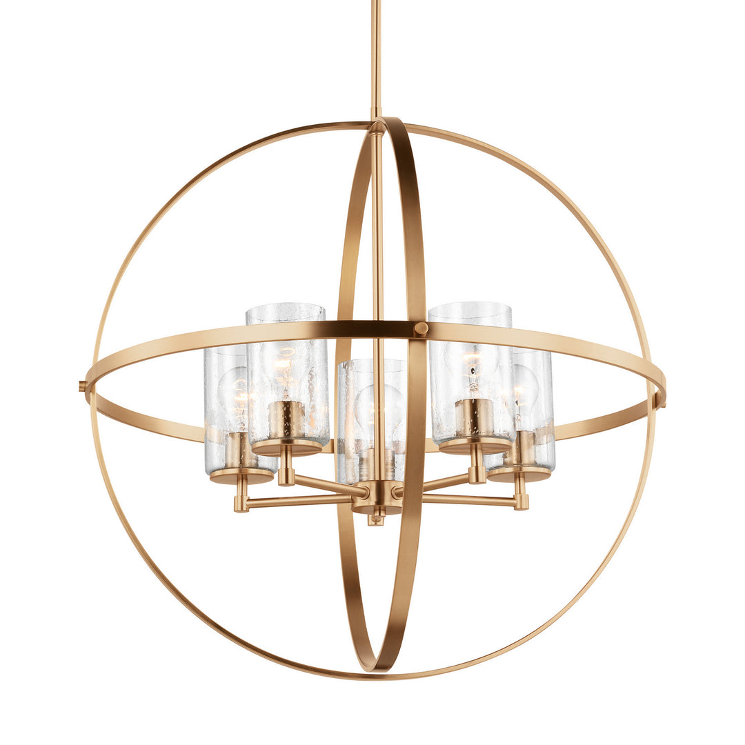 Generation Lighting. Five Light Chandelier