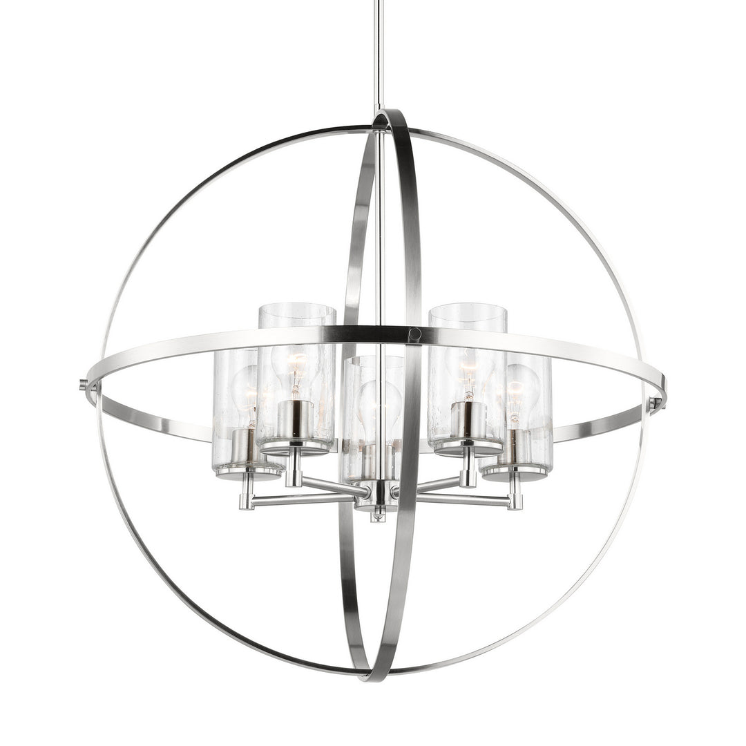 Generation Lighting. Five Light Chandelier