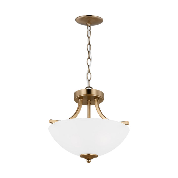 Generation Lighting. Two Light Semi-Flush Convertible Pendant