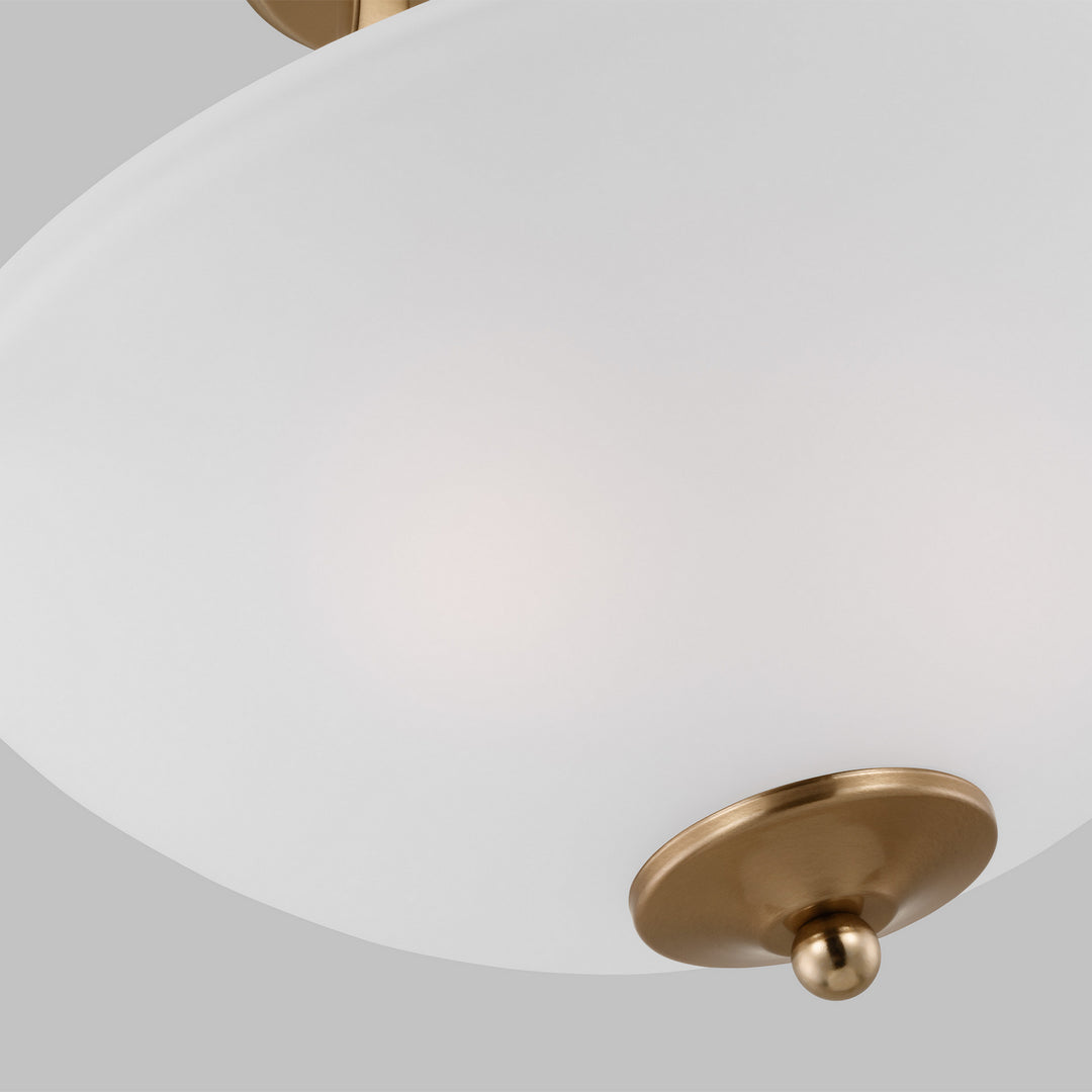 Generation Lighting. Two Light Semi-Flush Convertible Pendant