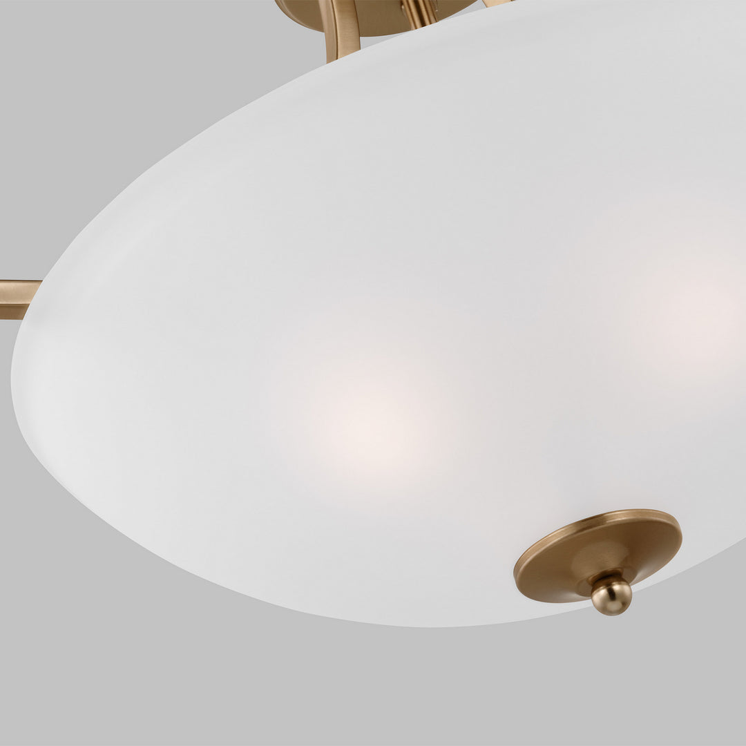 Generation Lighting. Three Light Semi-Flush Convertible Pendant