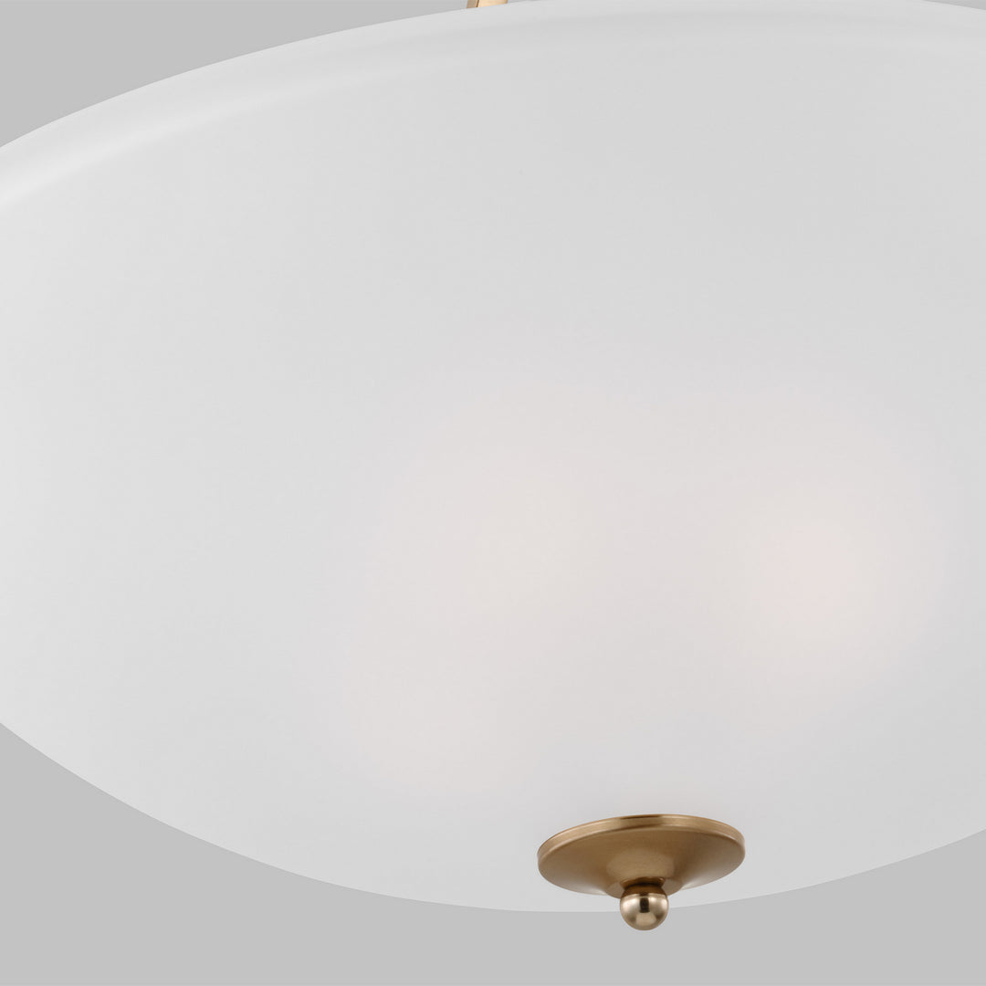 Generation Lighting. Four Light Semi-Flush Convertible Pendant