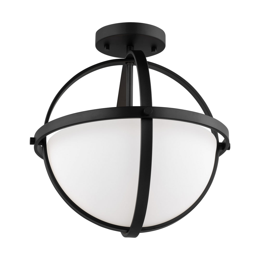 Generation Lighting. Two Light Semi-Flush Convertible Pendant