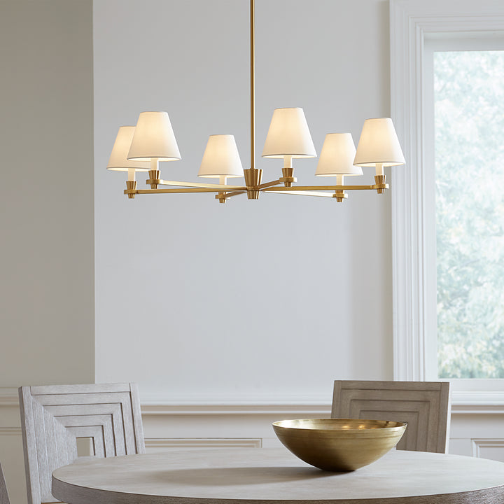 Visual Comfort Studio Six Light Chandelier