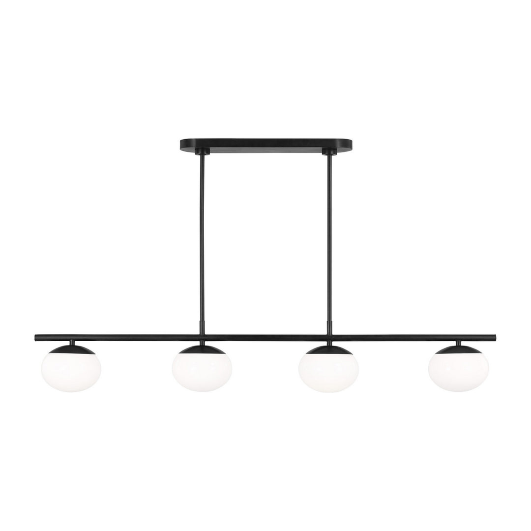 Visual Comfort Studio Four Light Linear Chandelier