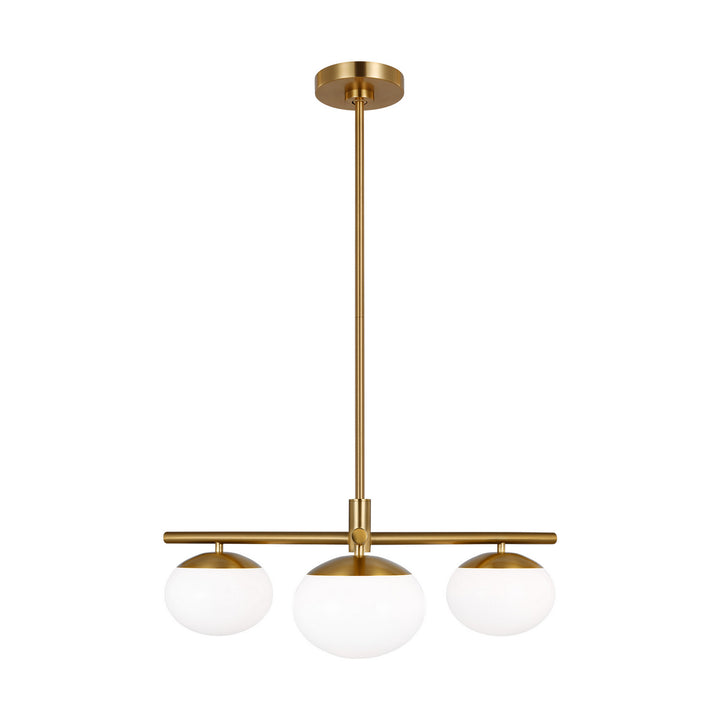 Visual Comfort StudioLuneThree Light Semi Flush Mount