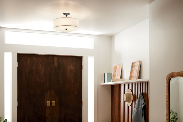 Kichler Three Light Semi Flush Mount