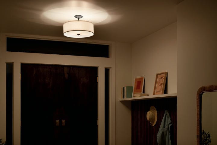 Kichler Three Light Semi Flush Mount