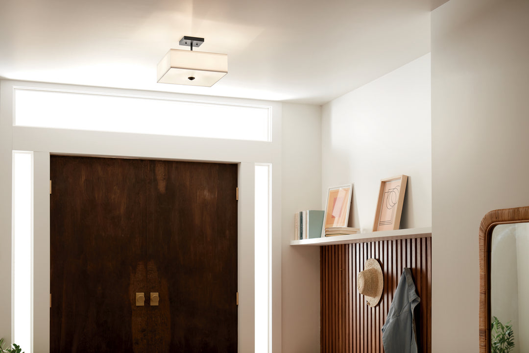 Kichler Three Light Semi Flush Mount